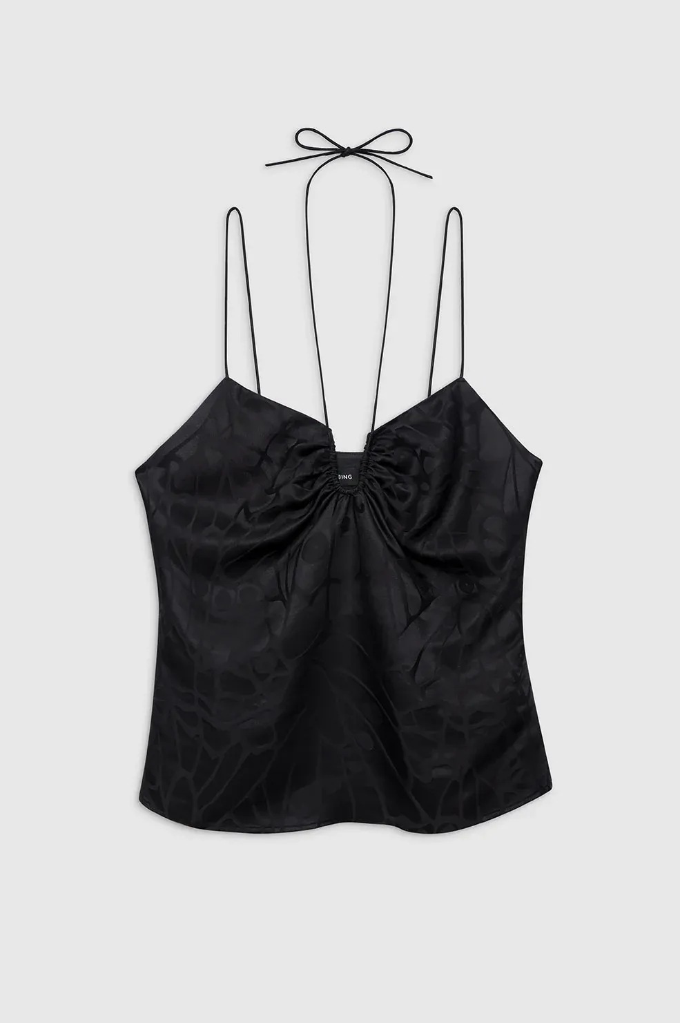 Anine Bing - Papillon Top in Black Butterfly Jacquard