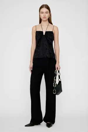 Anine Bing - Papillon Top in Black Butterfly Jacquard