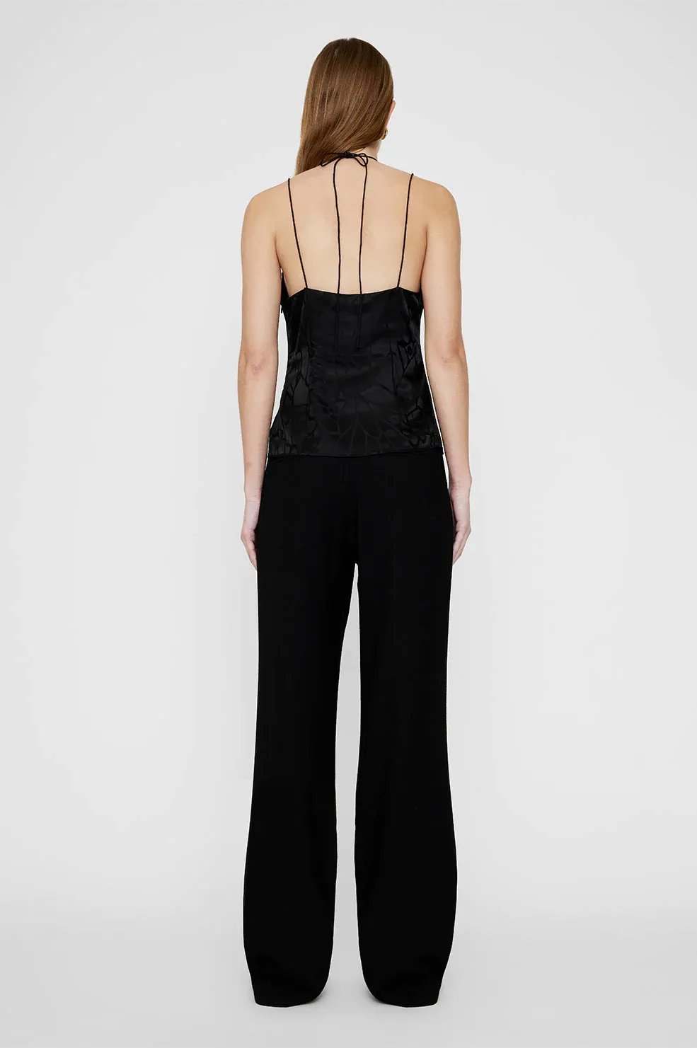 Anine Bing - Papillon Top in Black Butterfly Jacquard