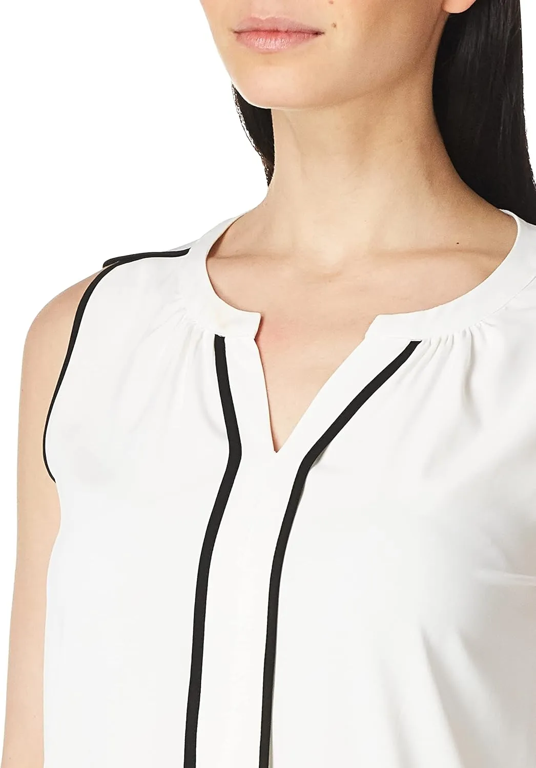 Calvin Klein Women's Sleeveless Solid Shell Top