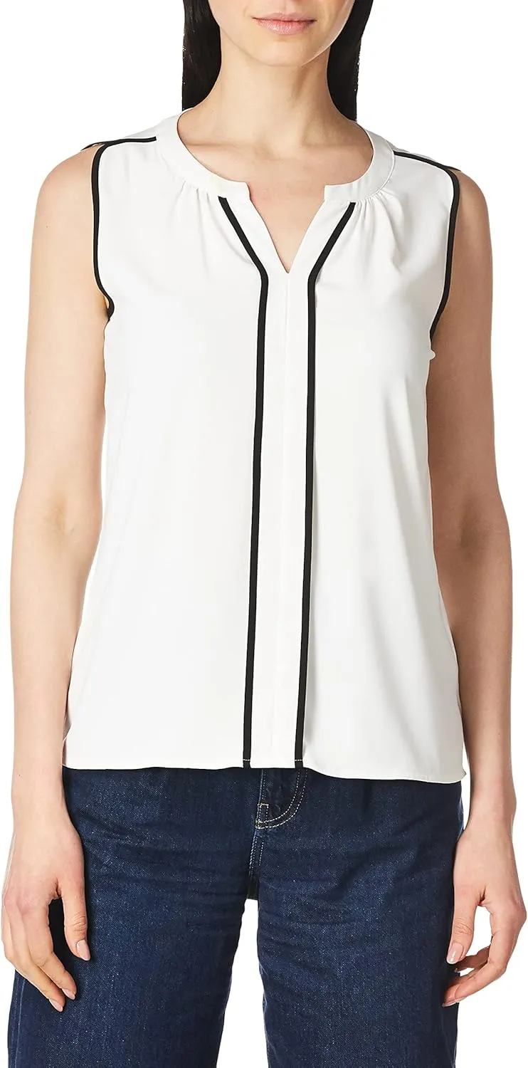 Calvin Klein Women's Sleeveless Solid Shell Top