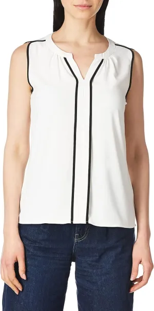 Calvin Klein Women's Sleeveless Solid Shell Top