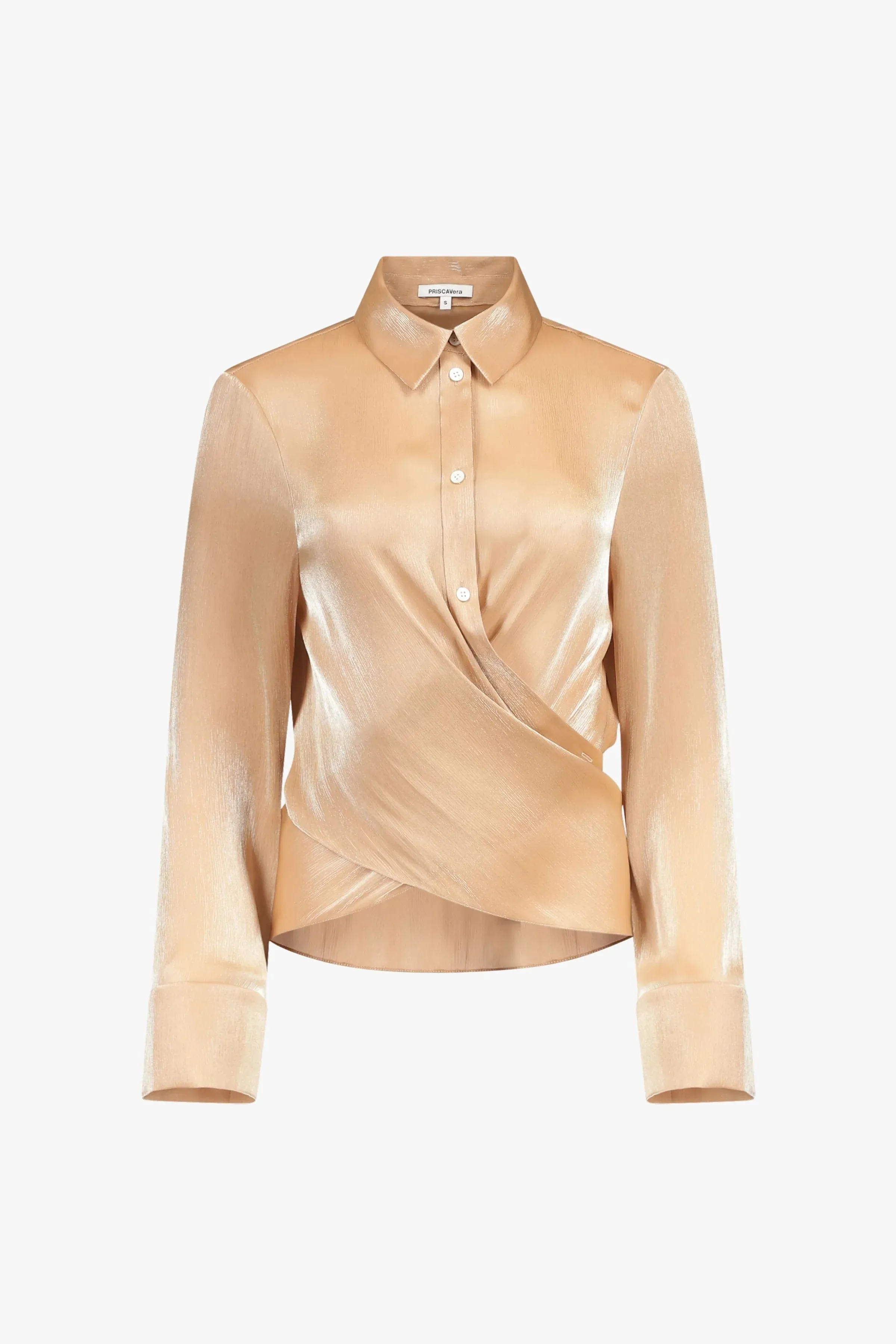 Caramel Wrap Button Down