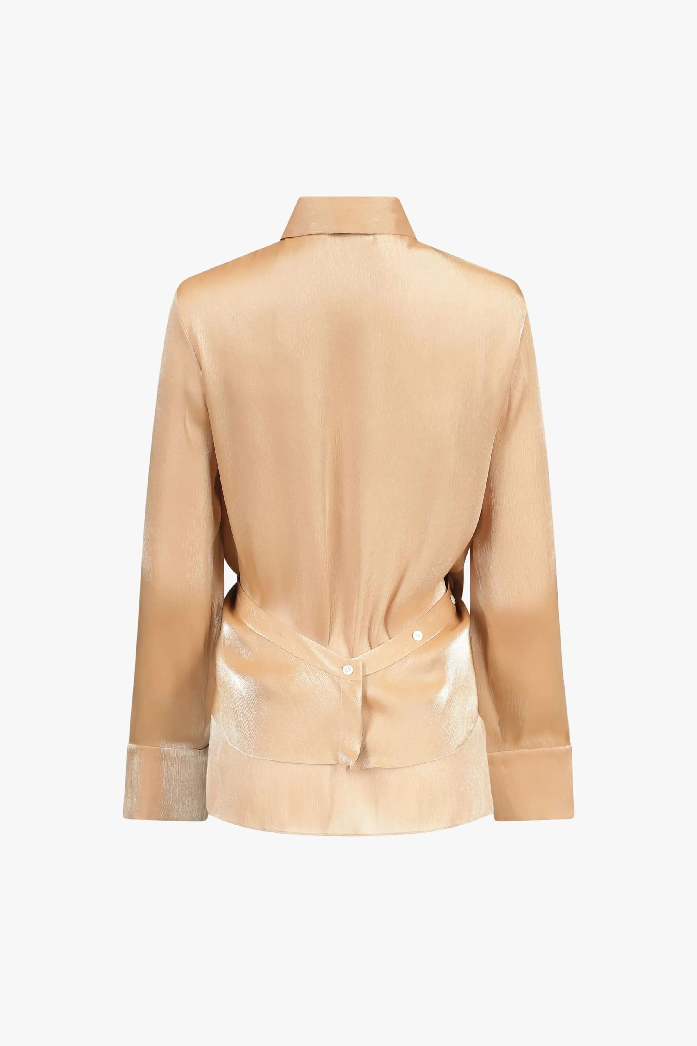 Caramel Wrap Button Down