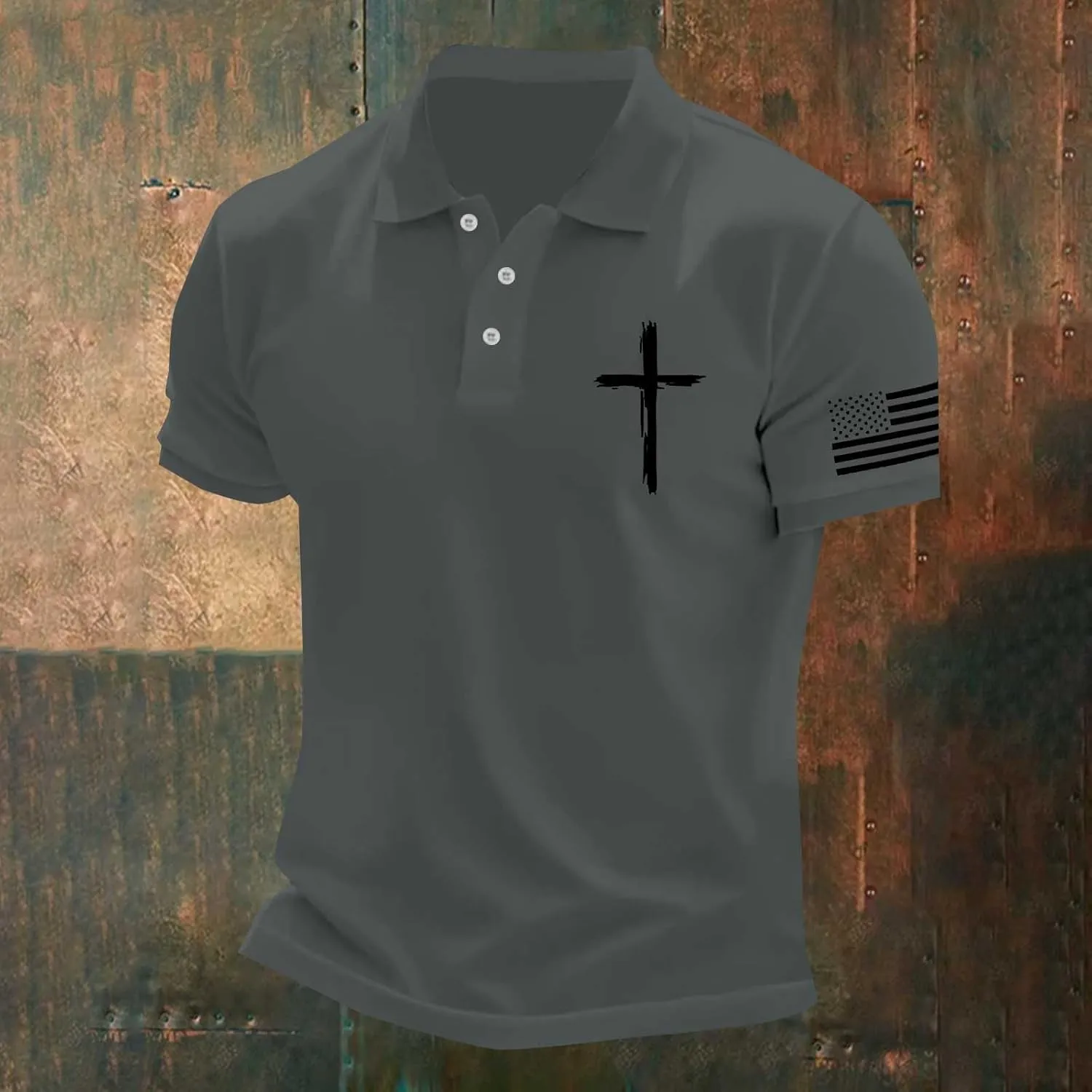 Classic Fit Polo Shirts for Men Stretchy Slim Fit Summer Golf Tennis Baseball T-Shirts Collared Button up Jersey Tops