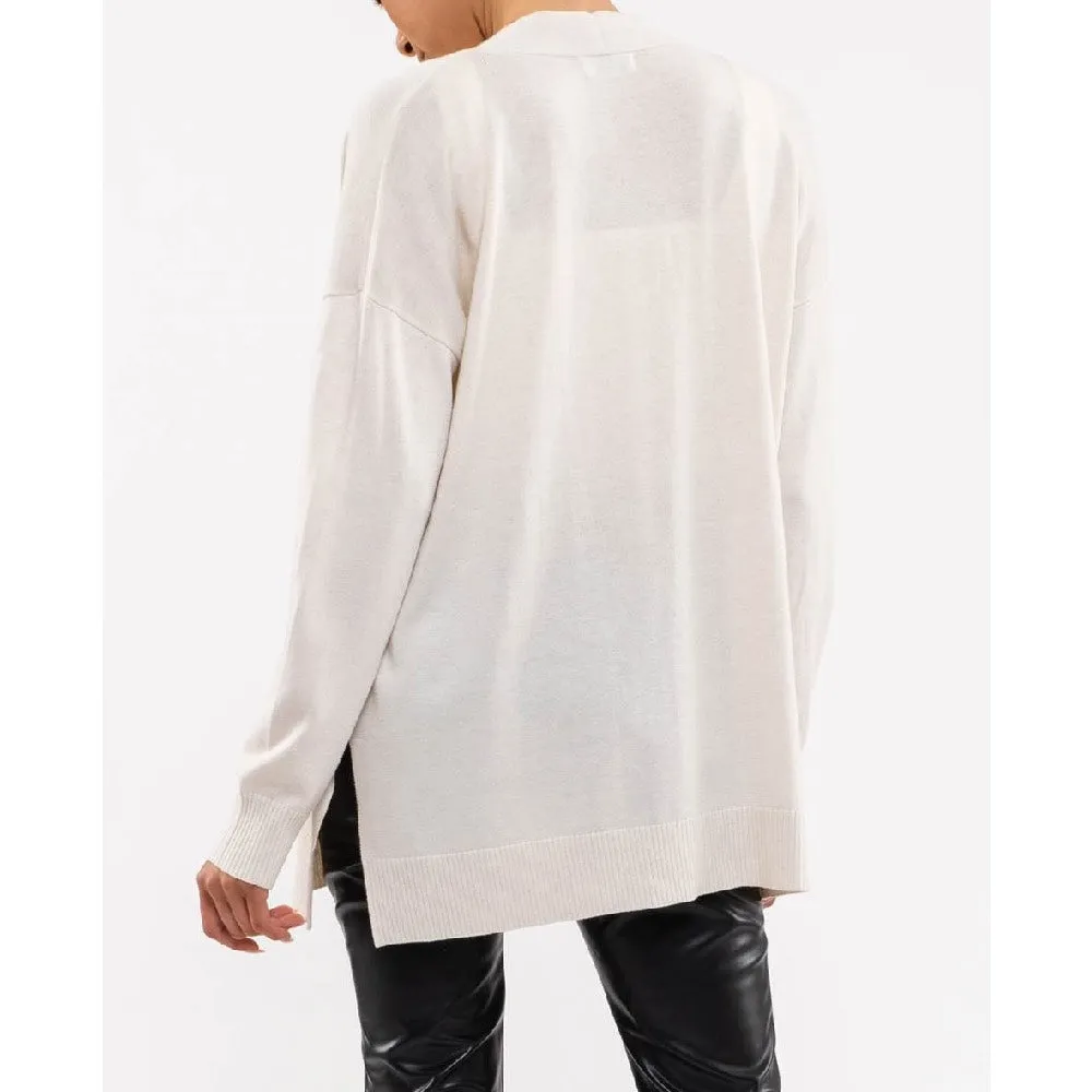 Classic Open Front Cardigan