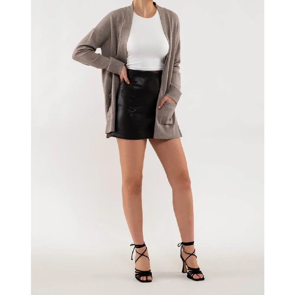 Classic Open Front Cardigan