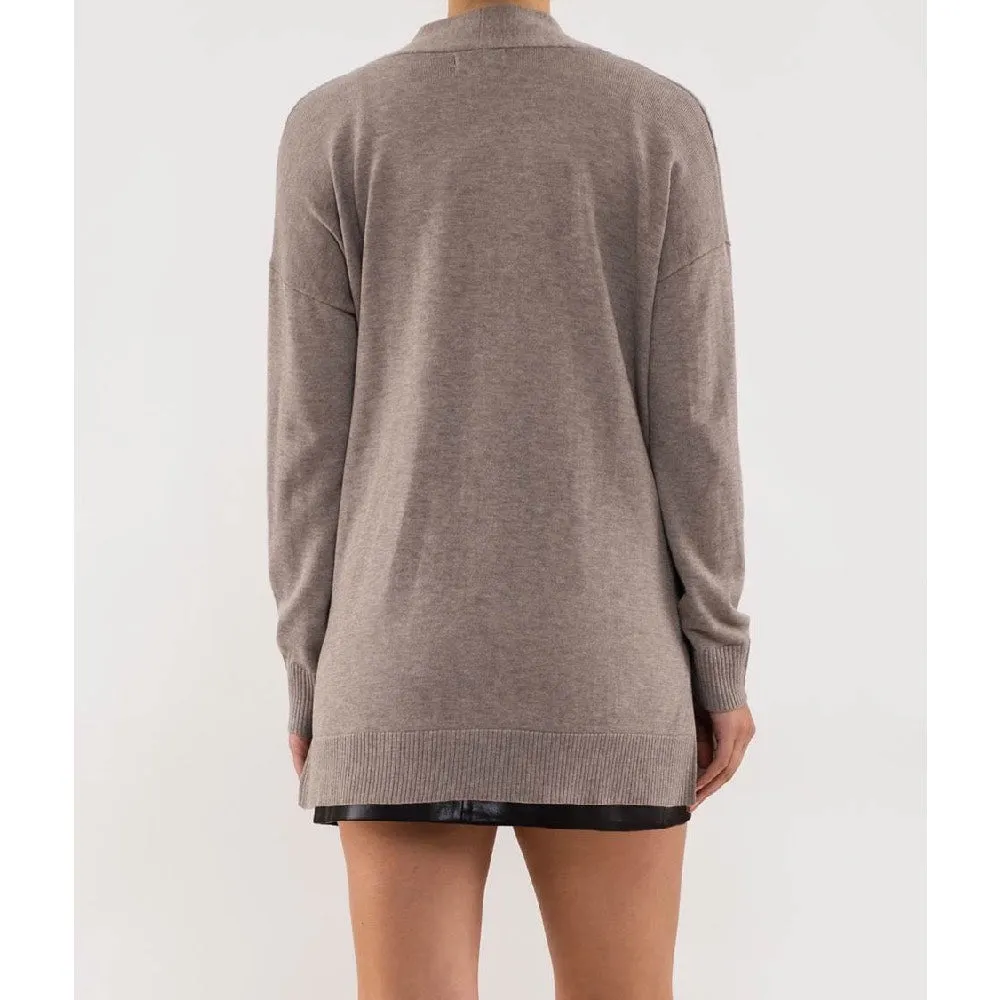 Classic Open Front Cardigan