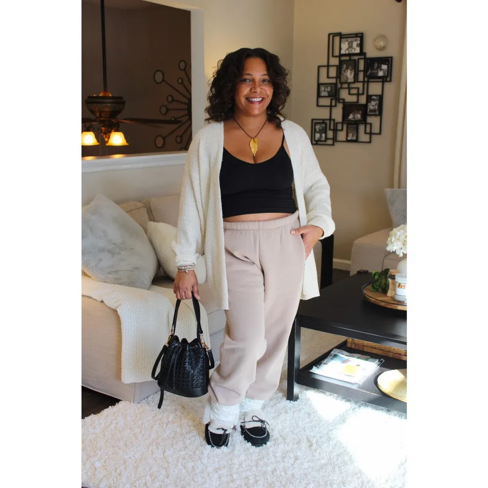 Classic Open Front Cardigan