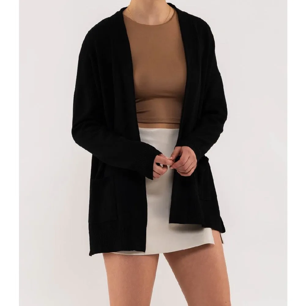 Classic Open Front Cardigan