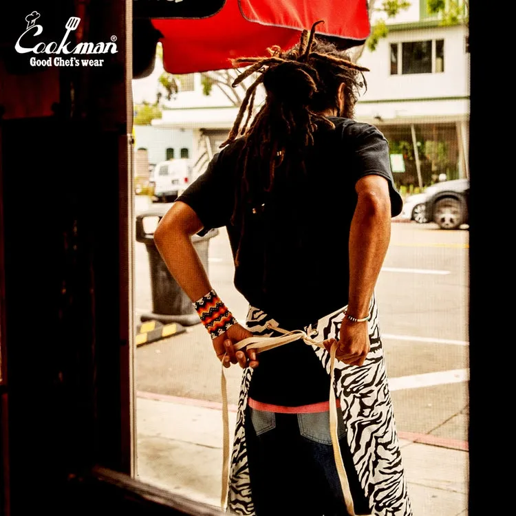 Cookman Long Apron - Zebra