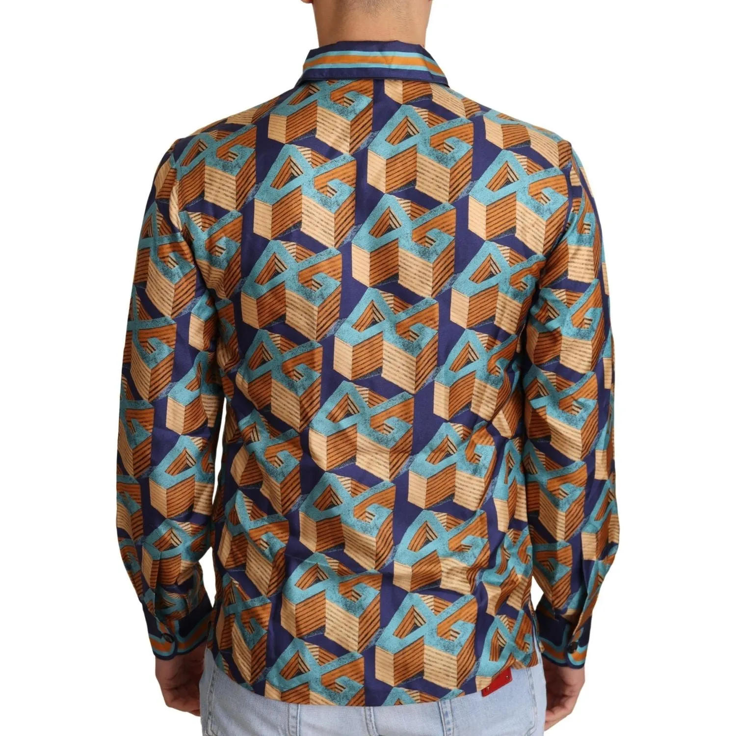Dolce & Gabbana Elegant Silk Casual Shirt with DG Logo