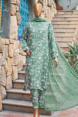 Floral Vibes By Hz Unstitched 3 Piece Raw Silk Collection'2024-FVRS-08