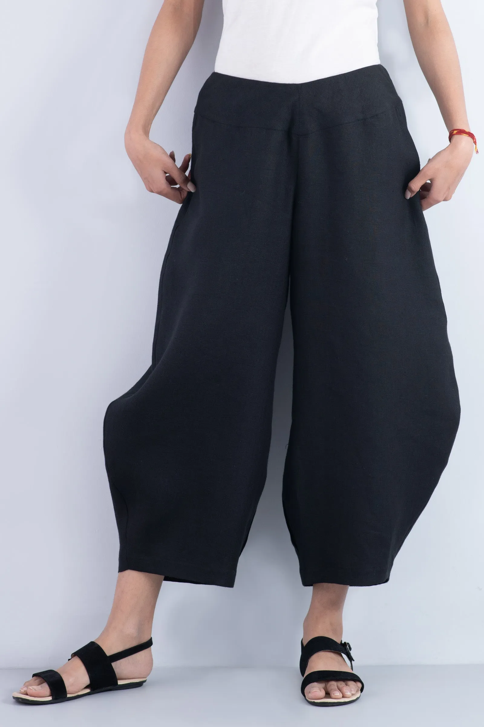 LINEN HAREM PANTS