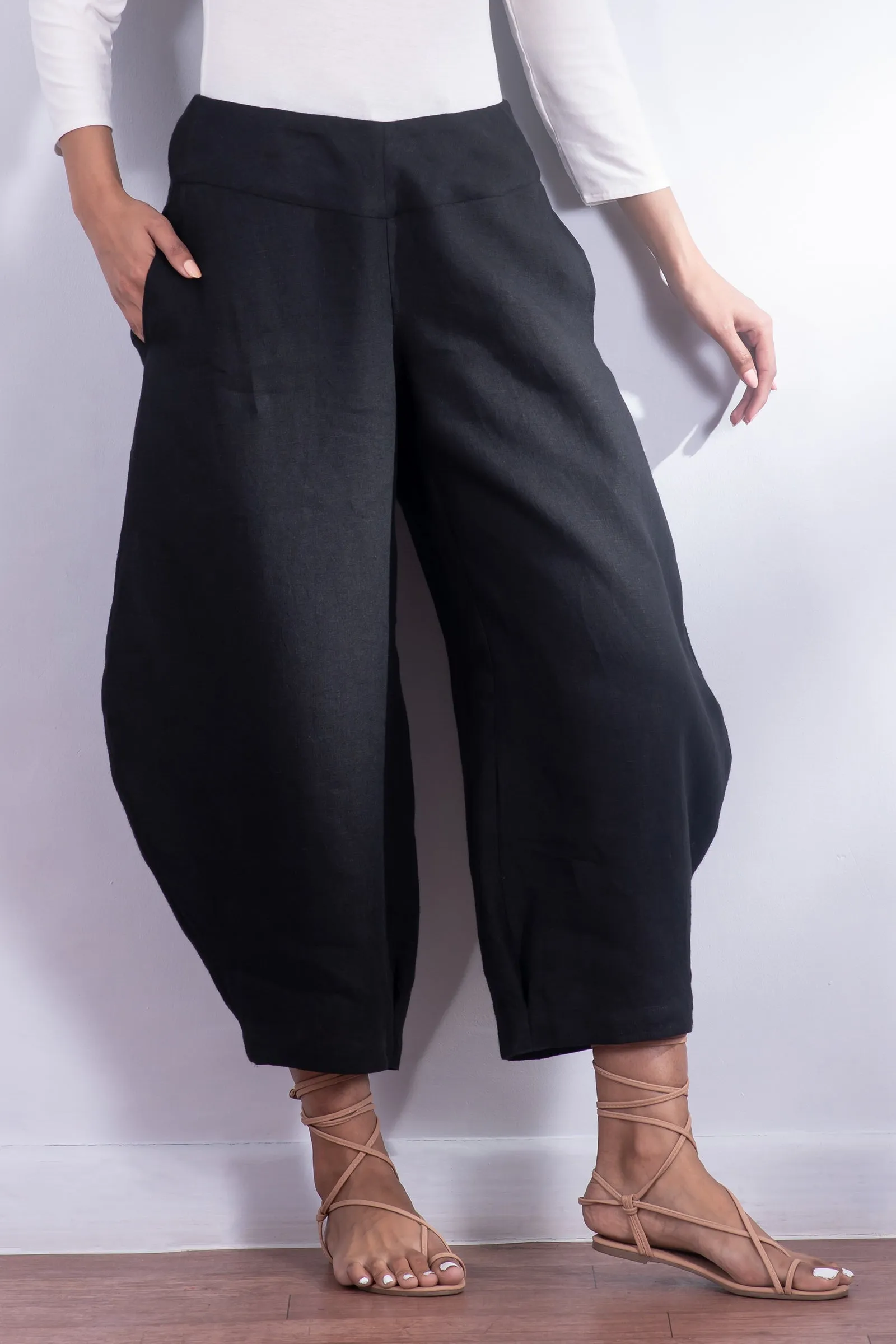 LINEN HAREM PANTS