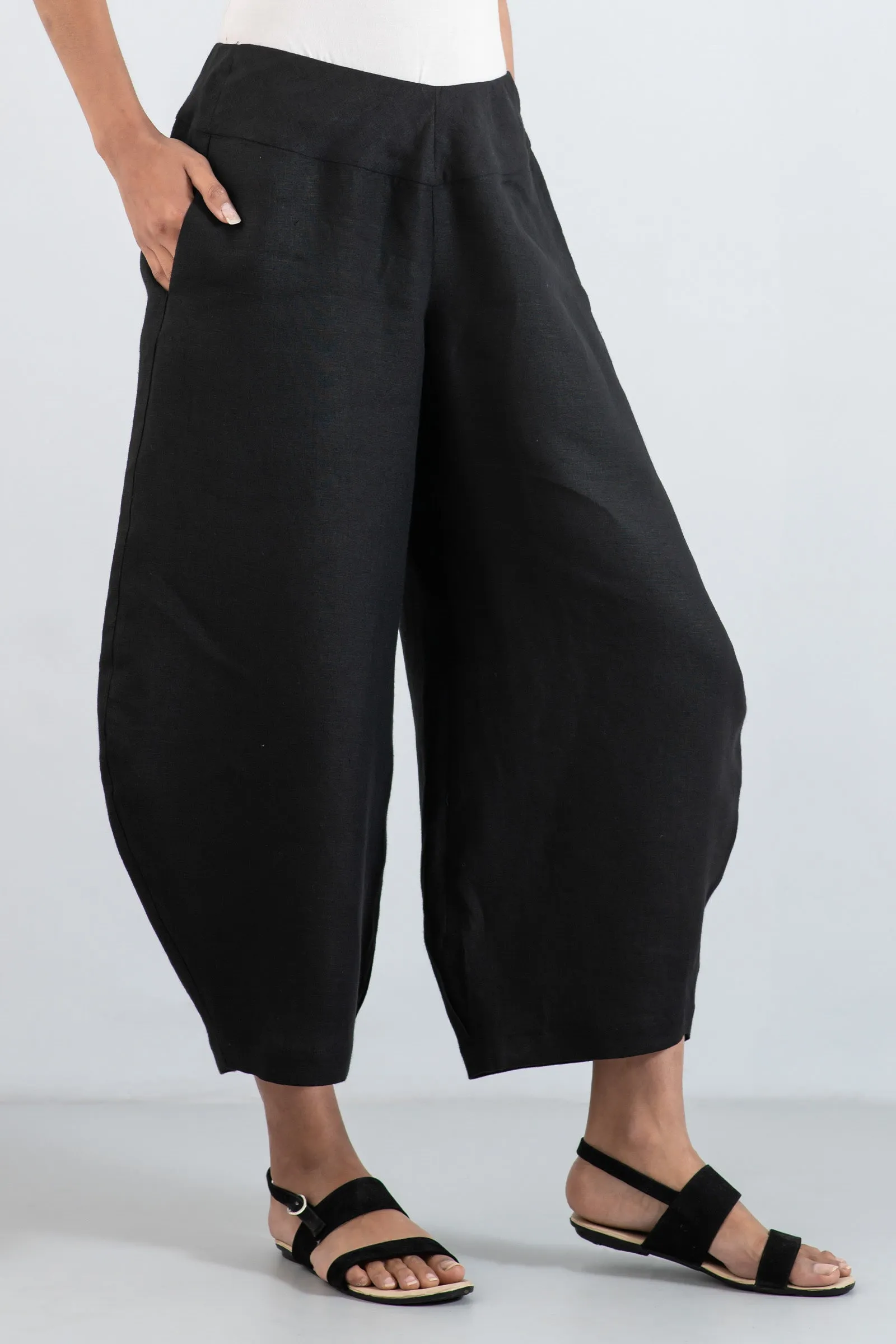LINEN HAREM PANTS