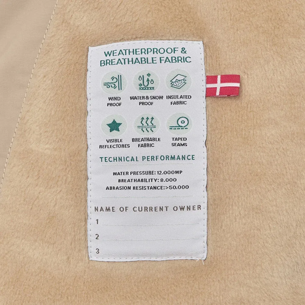 MATWANG Fleece Lined Winter Jacket - Savannah Tan