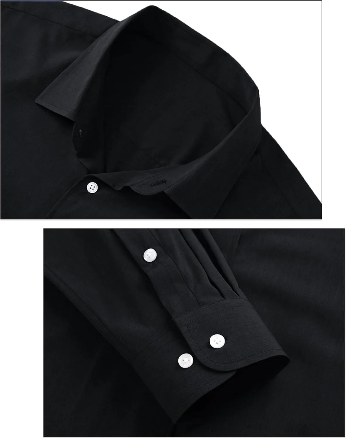 Mens Dress Shirts Long Sleeve Dress Shirts for Men Wrinkle Free Button Down Shirts Big Linen Shirts for Men