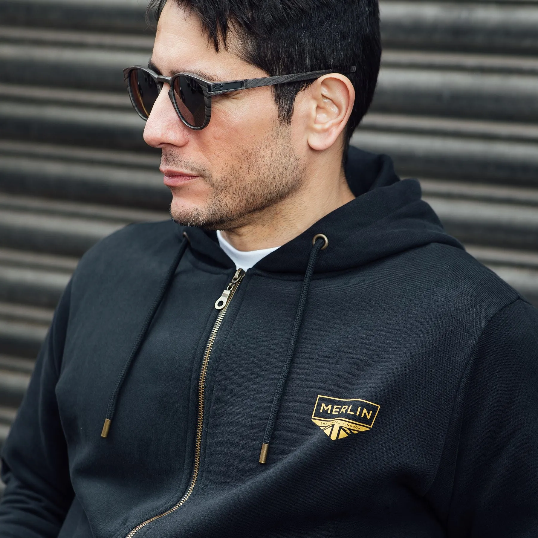 Merlin Gorsey Signature Zip-Up Organic Cotton Fleece Hoody Black