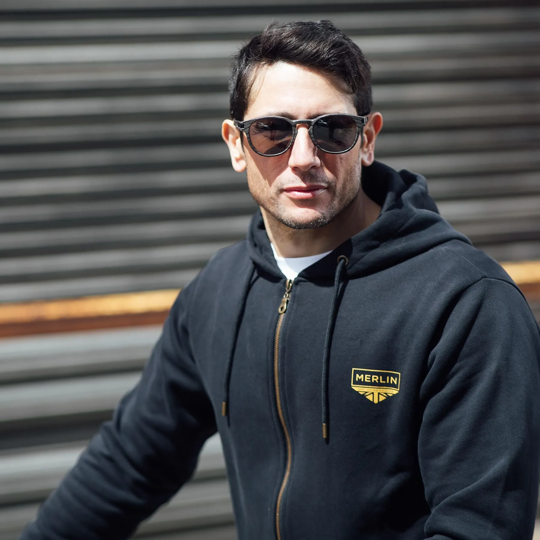 Merlin Gorsey Signature Zip-Up Organic Cotton Fleece Hoody Black