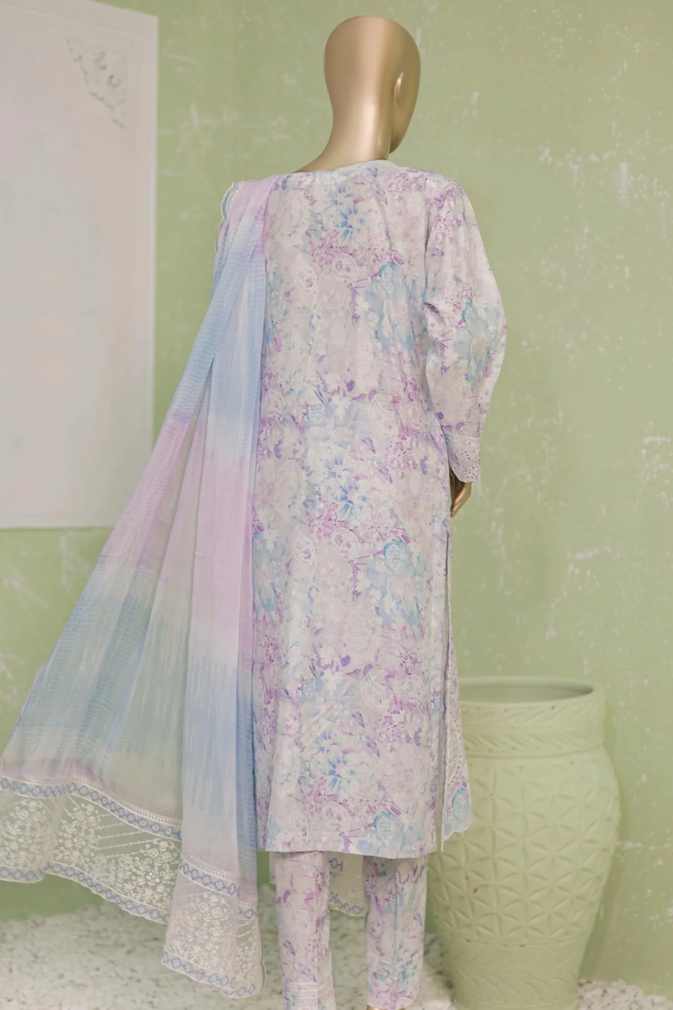Naubahar by Hz Unstitched 3 Piece Silk Viscose Emb Collection'2024-NVE-25-A