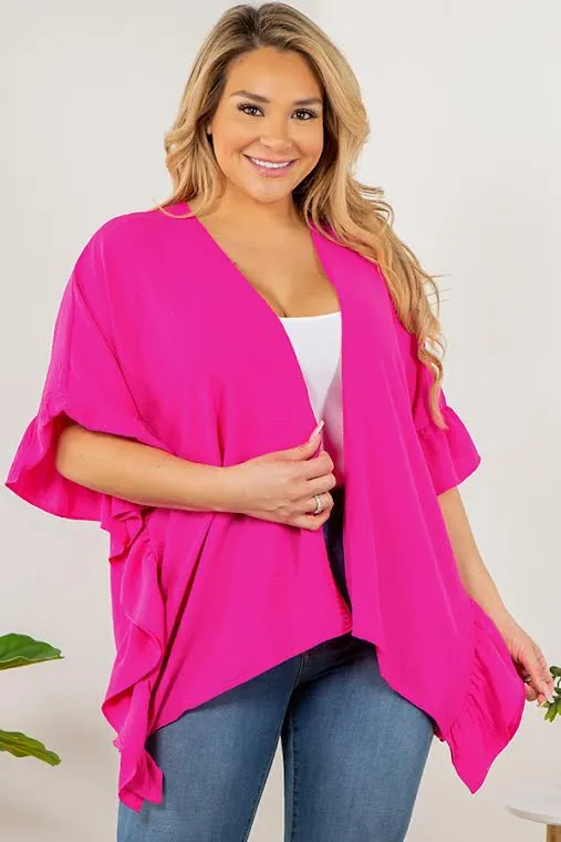 PRETTY IN RUFFLES CARDIGAN