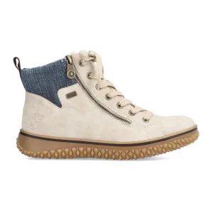 Rieker Z4209-61 Cordula Ankle Boot (Women) - Mushroom/Denim