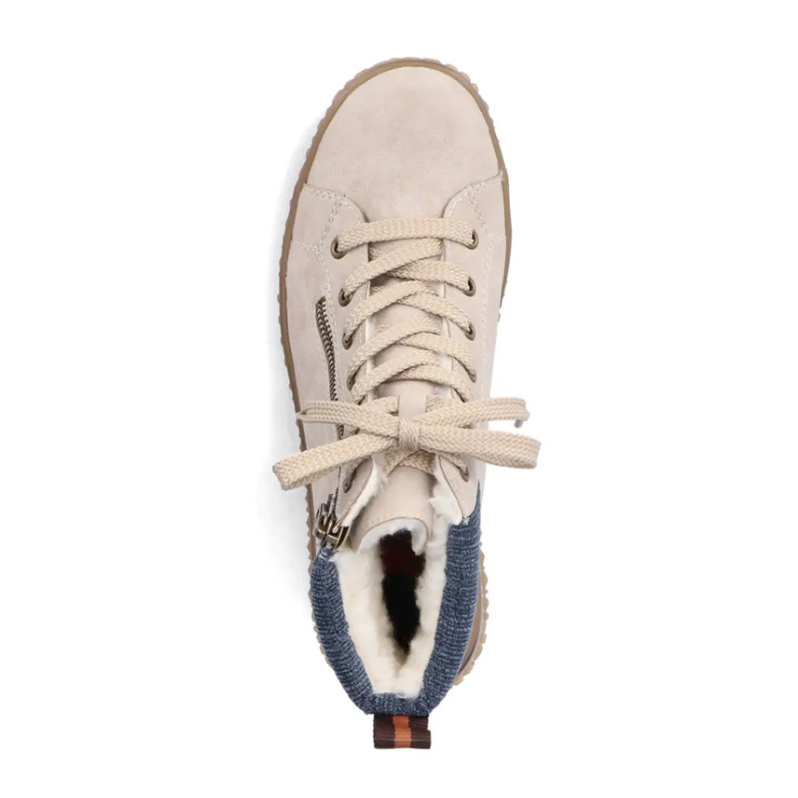 Rieker Z4209-61 Cordula Ankle Boot (Women) - Mushroom/Denim