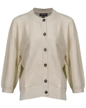 Scalloped Sleeve Hem Cardigan