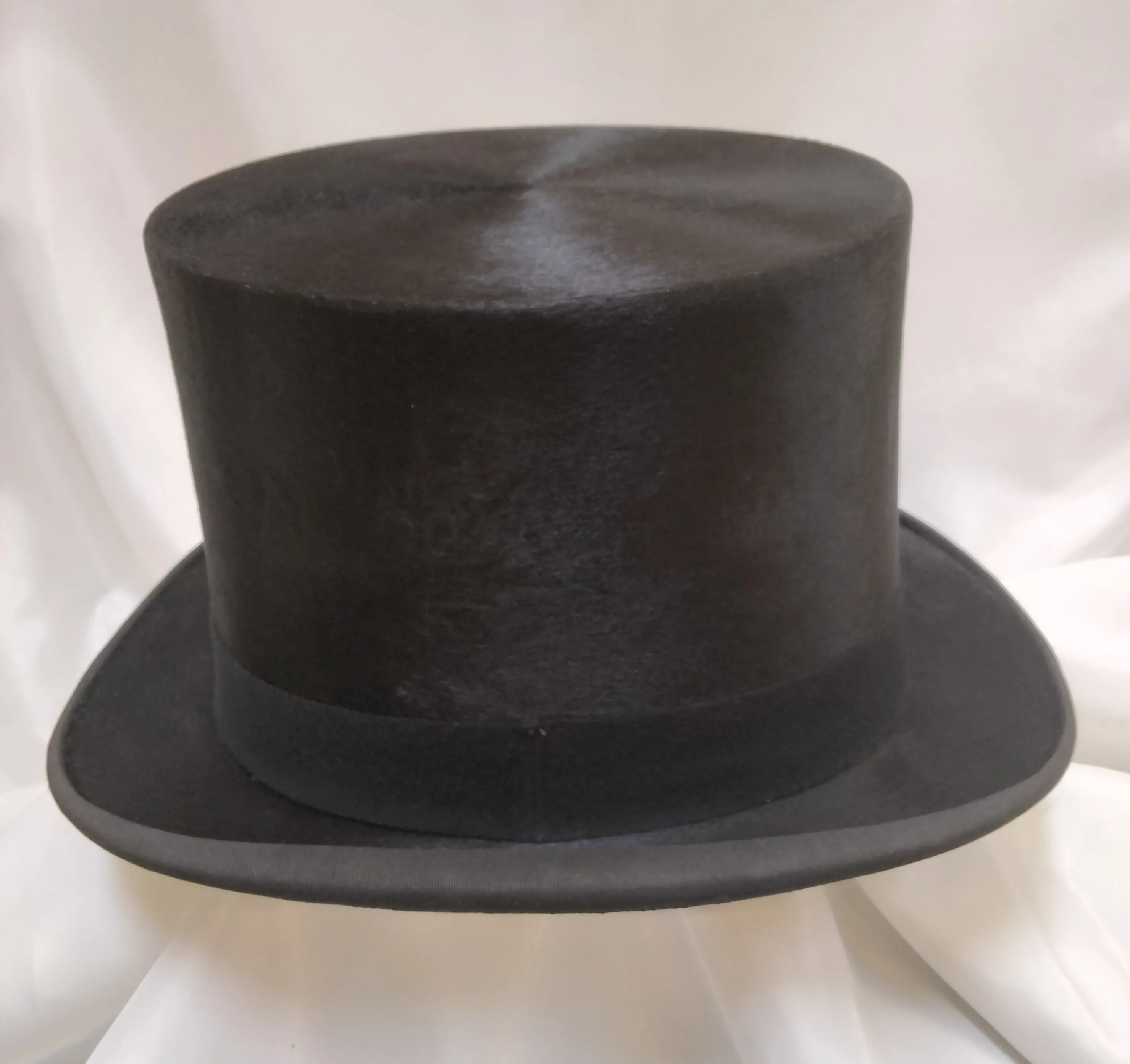 Silk Top Hat 7 - Black #23-113 Vintage