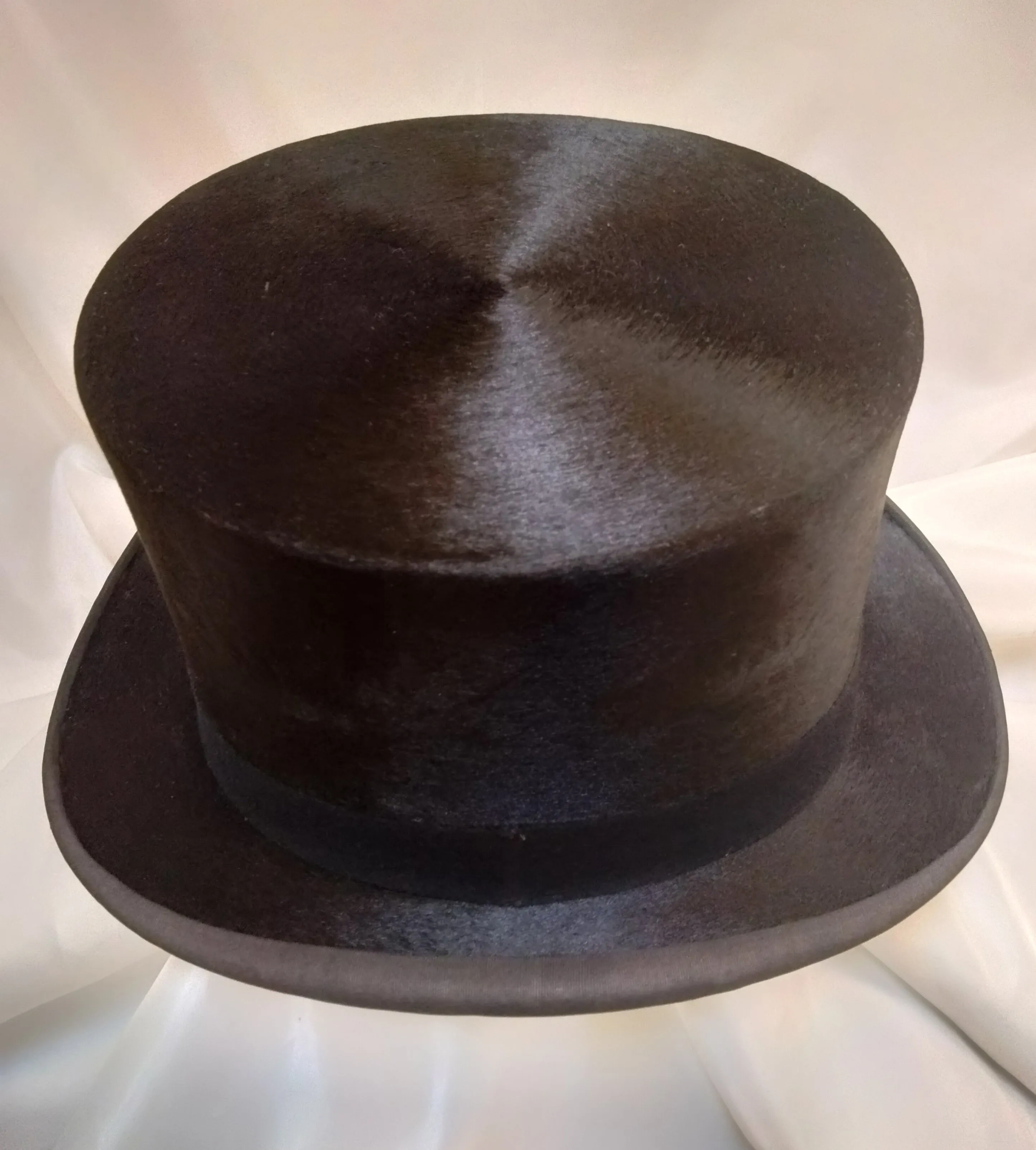 Silk Top Hat 7 - Black #23-113 Vintage