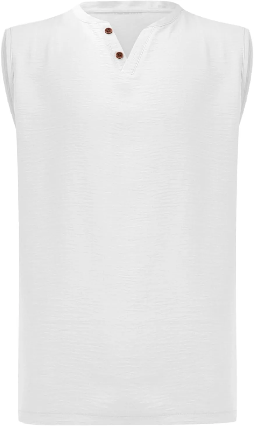 Sleeveless Shirts for Men V Neck Beach Summer Gym Casual Athletic Tank Top Cut Off Muscle Workout Soild Color Vest