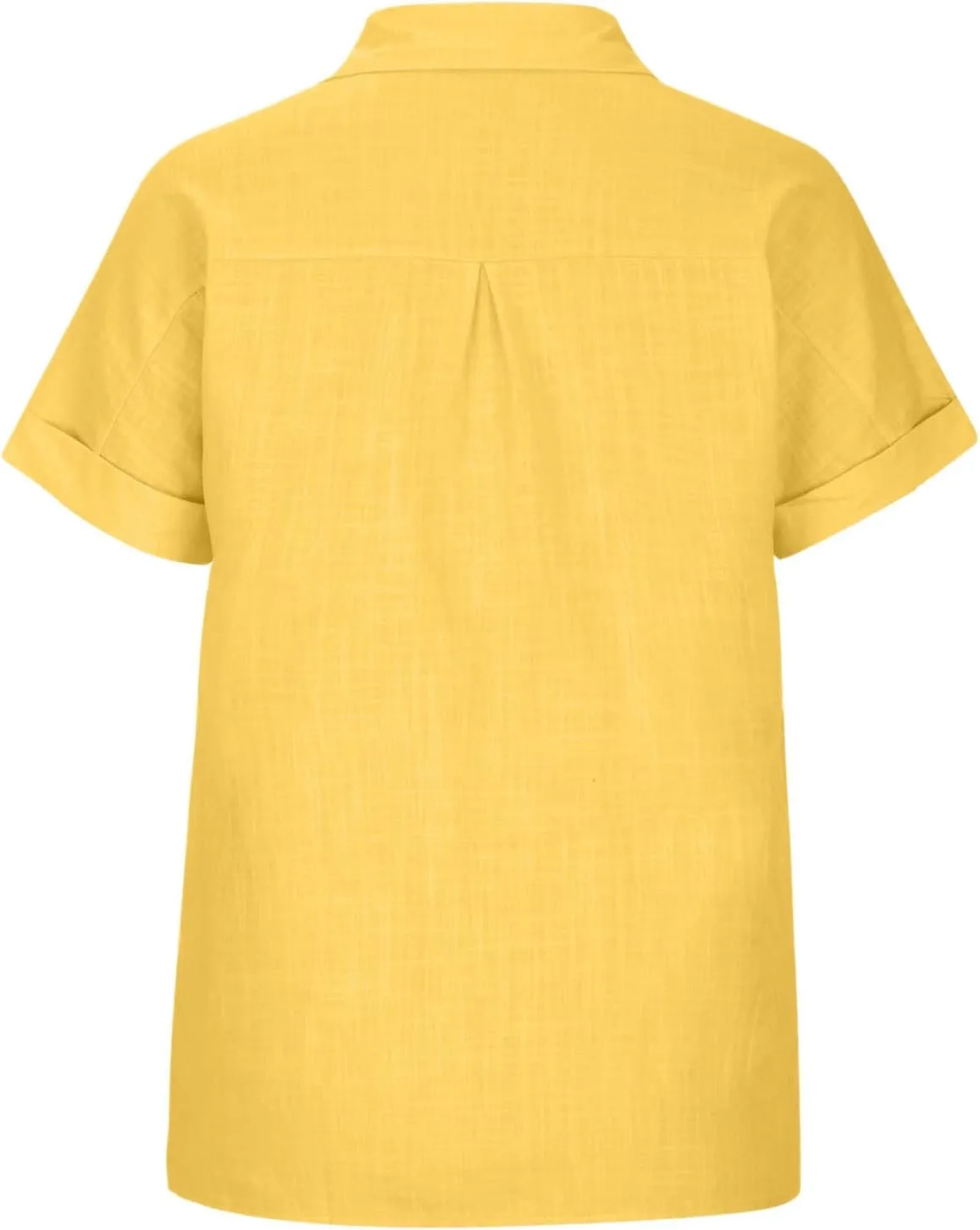 TANGNADE Oversized Linen Button Down Women Short Sleeve Shirts Collared Plus Size Boyfriend Loose Blouse with Front Pocket