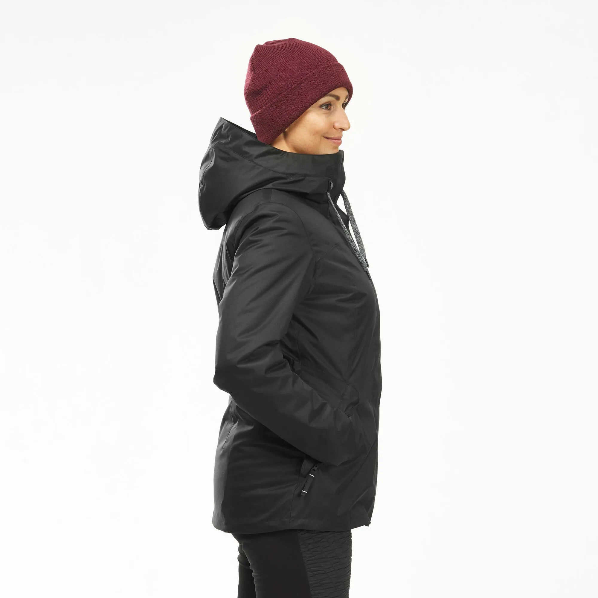 Women's hiking waterproof winter jacket - SH500 14°F