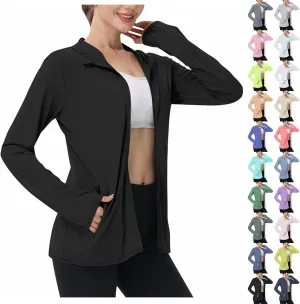 Womens Sun Shirts Full Zip UPF 50  Sun Protection Hoodie Jacket Lightweight Long Sleeve Hiking Outdoor Jackets