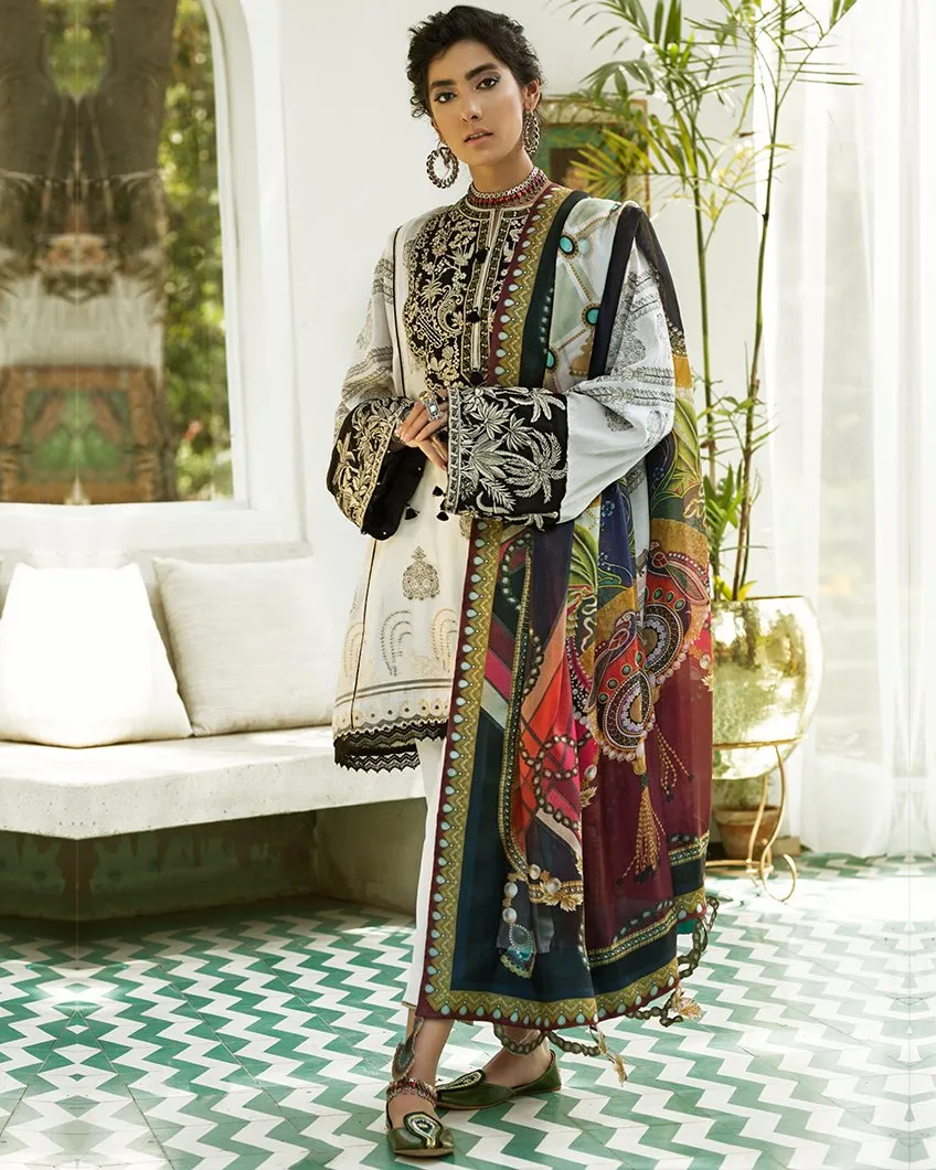 Zaha Fayroz Festive Lawn Collection 2019 – Elaheh (ZF-04)